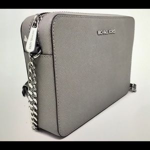 Michael Kors Jet Set Large Leather Crossbody Bag